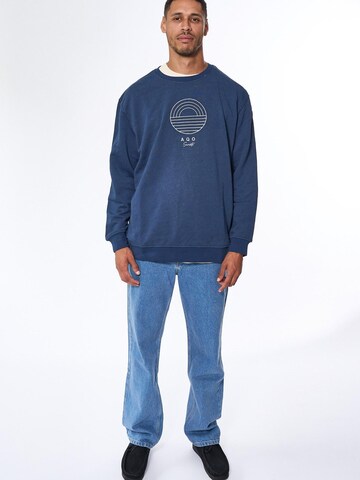 A Question Of (AQO) Sweatshirt 'Sky Captain' in Blue: front