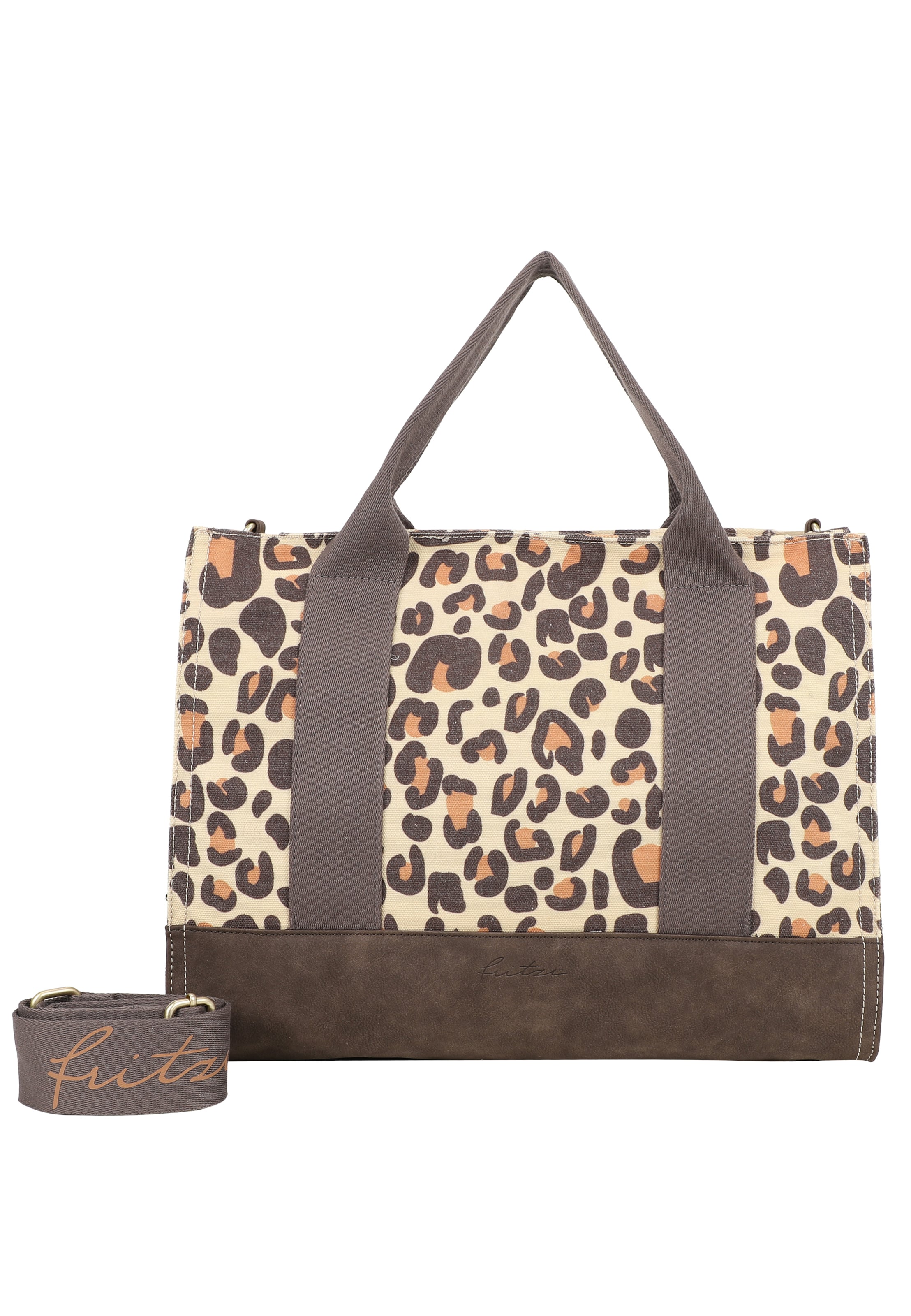 Fritzi aus Preußen Shopper 'Leo Camel' in Beige: Vorderseite
