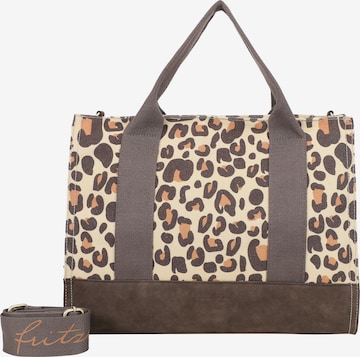 Fritzi aus Preußen Shopper 'Leo Camel' in Beige: Vorderseite