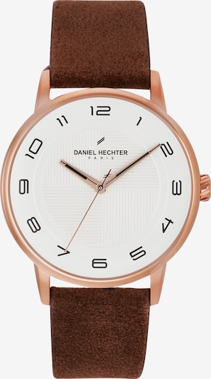 Daniel Hechter Watches Analoog horloge in de kleur Bruin / Rose-goud / Wit, Productweergave