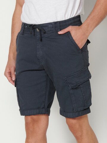 KOROSHI Regular Broek in Blauw: voorkant