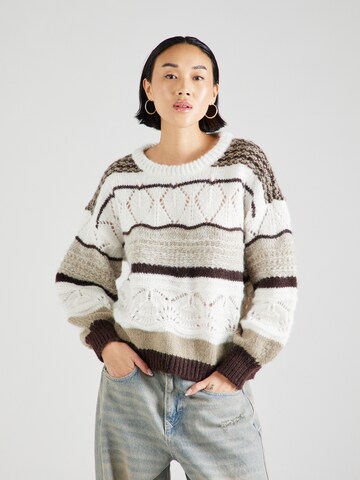 ONLY Pullover 'ADINA' i beige: forside