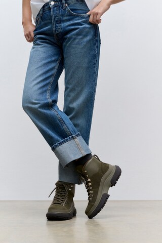 FitFlop Schnürstiefelette in Grün