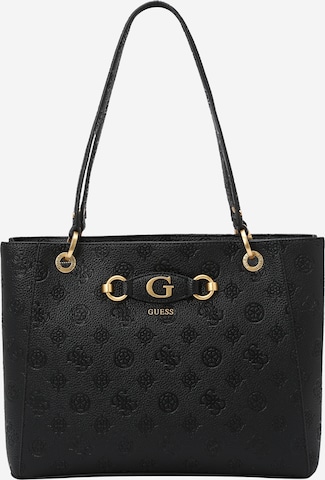 GUESS - Shopper 'Izzy Peony Noel' em preto: frente