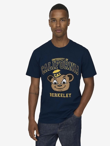 T-Shirt 'Berkeley' Only & Sons en bleu : devant
