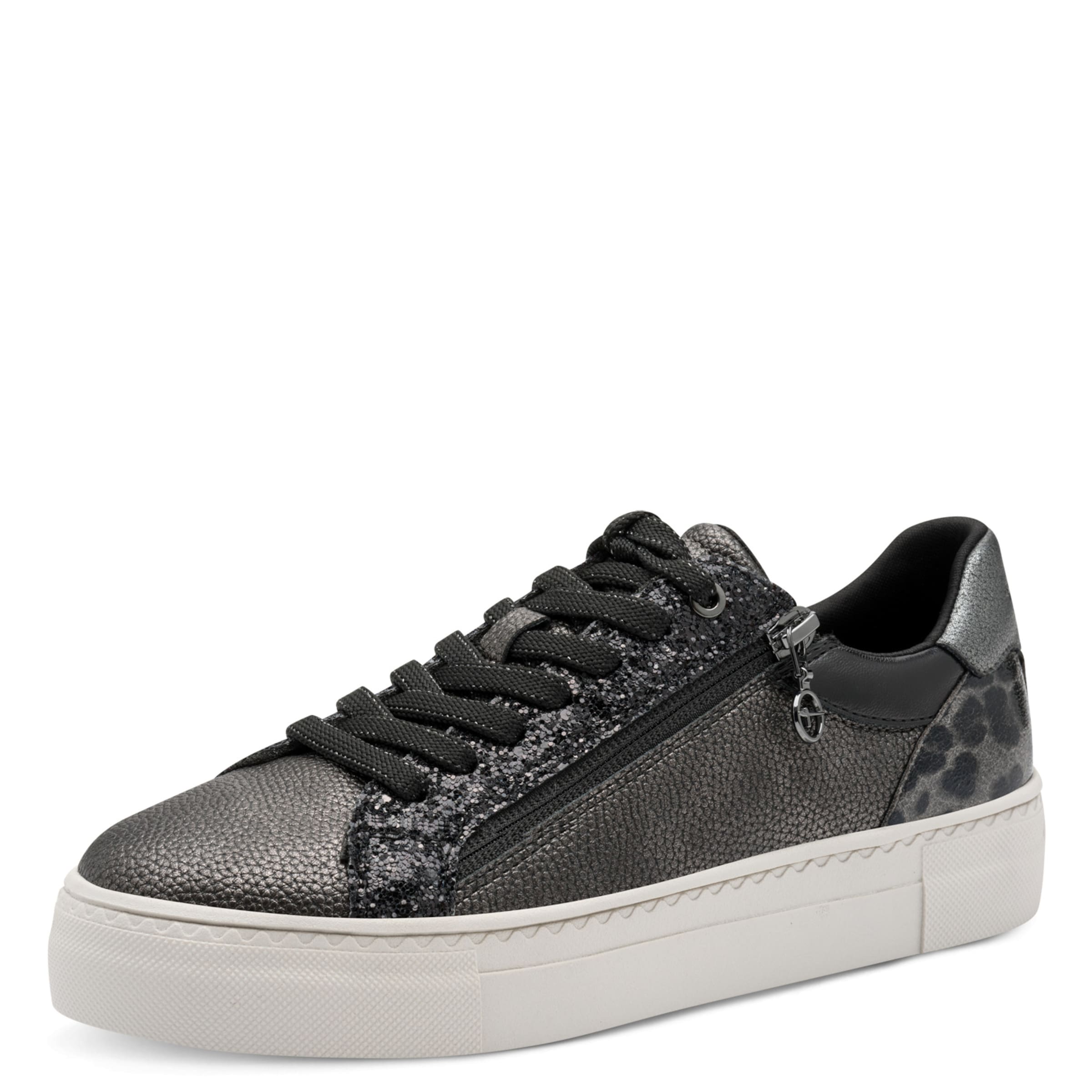 Tamaris Sneakers laag in Zwart: voorkant