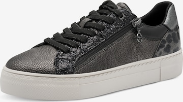 Baskets basses Tamaris en noir : devant