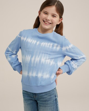 WE FashionSweater majica - plava boja: prednji dio