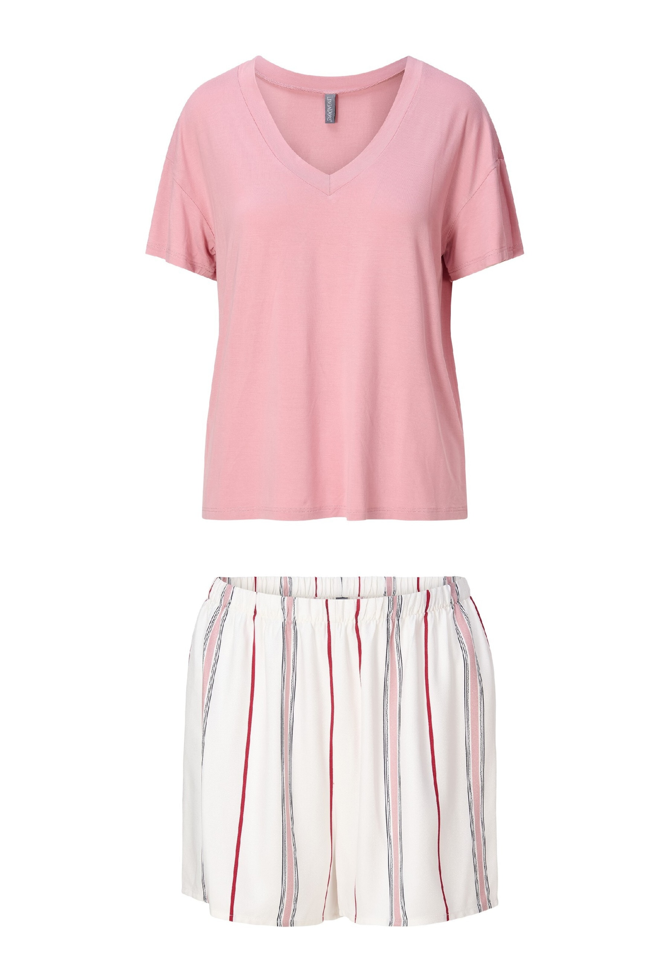 LingaDore Pyjama in Pink: Vorderseite