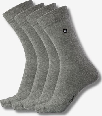 QOLONIA Socken in Grau: Vorderseite