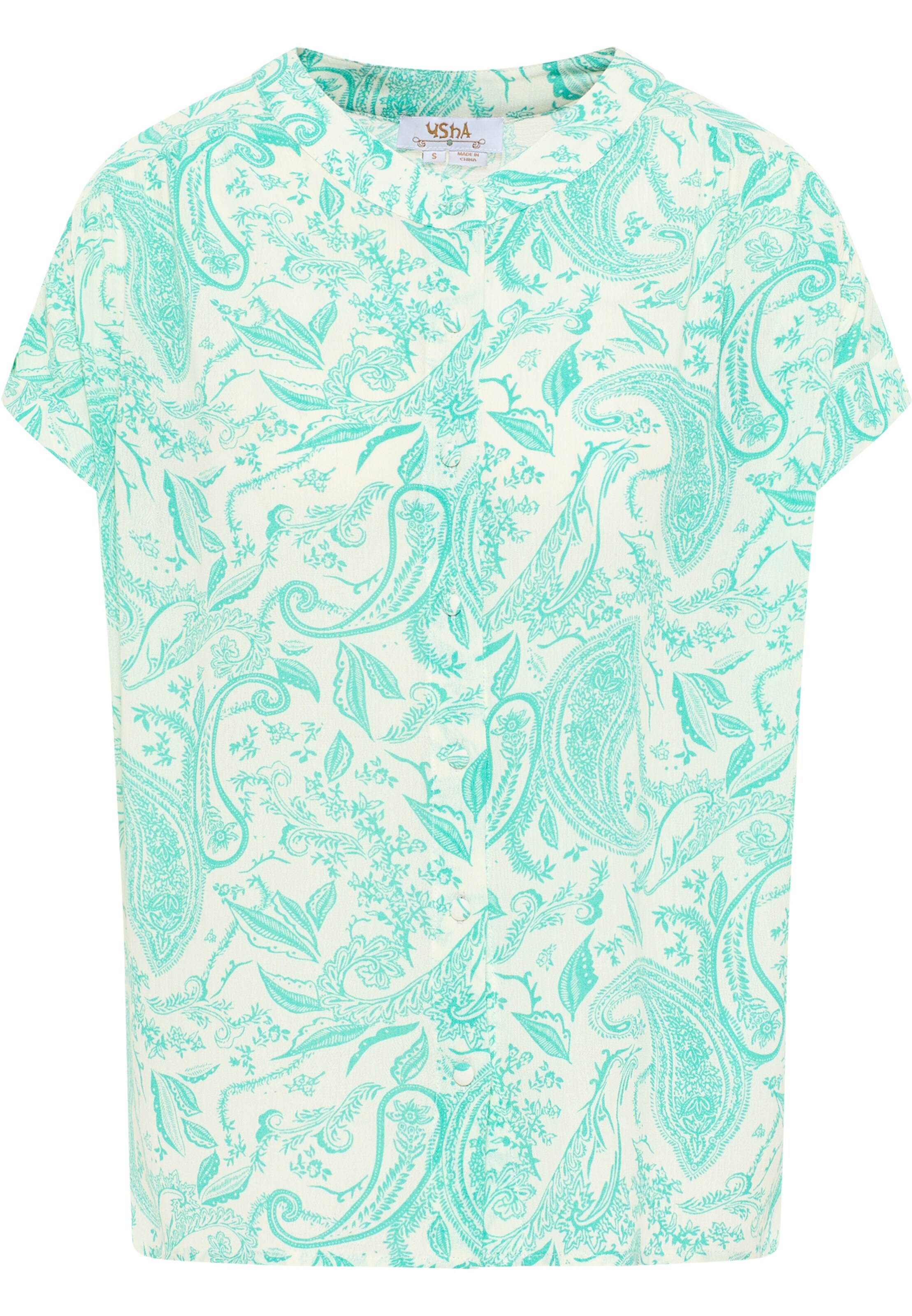 Camicia da donna di usha FESTIVAL in blu: frontale