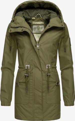 NAVAHOO Between-seasons parka 'Neophee' in Green: front