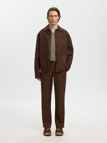 Regular fit Giacca di mezza stagione di SELECTED in marrone