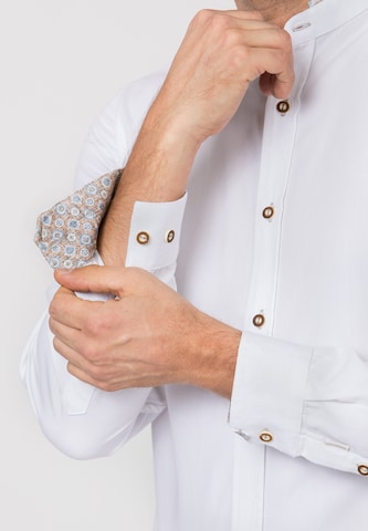 STOCKERPOINT Comfort fit Klederdracht overhemd in Wit