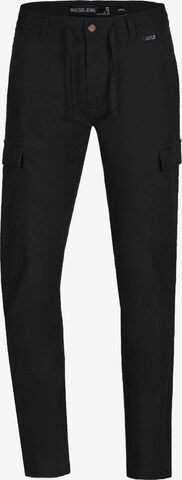 Pantalon cargo ' Cagle ' INDICODE JEANS en noir : devant