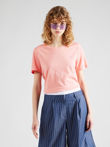 Tommy Jeans - Camiseta en rosa: frente