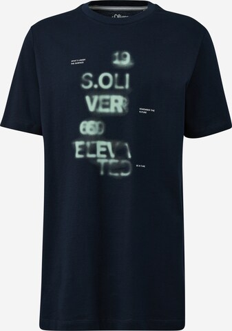 s.Oliver Men Tall Sizes T-Shirt in Blau: predná strana