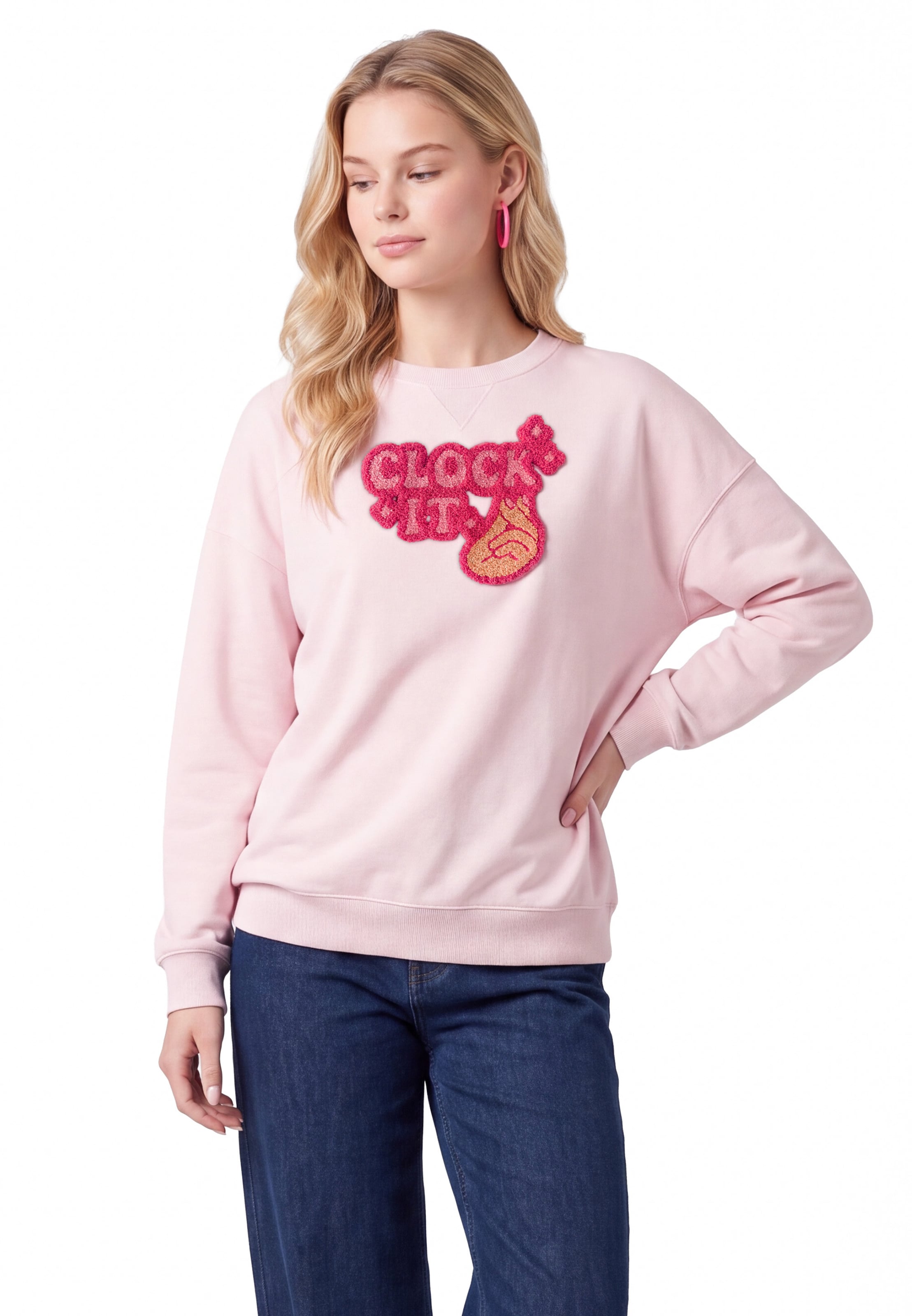 MYMO - Sudadera en rosa: frente
