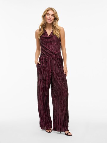 VILA Regular Broek in Rood
