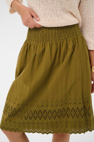 Cream Skirt 'CRJana' in Green
