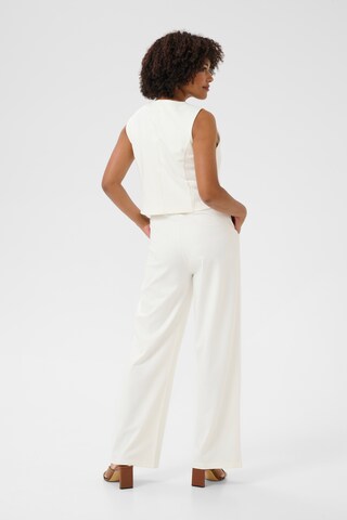 Gilet de costume 'CRAnett' Cream en blanc