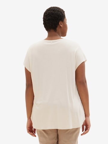 T-shirt Tom Tailor Women + en beige