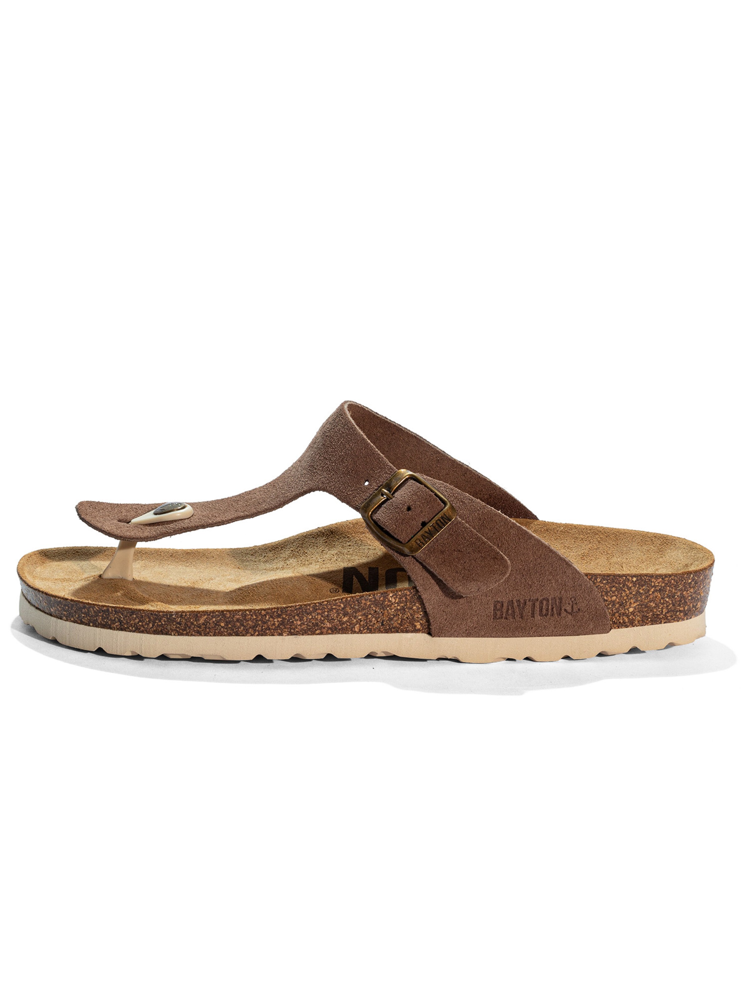 Sandales Bayton en beige : devant