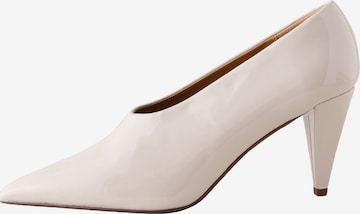 Next - Sapatos com cunha frontal 'Forever Comfort' em branco: frente