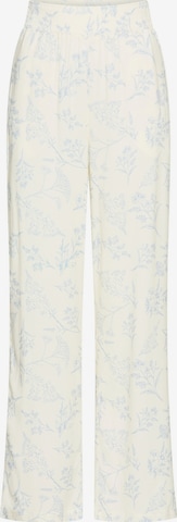 Pantalon de pyjama LASCANA en blanc : devant