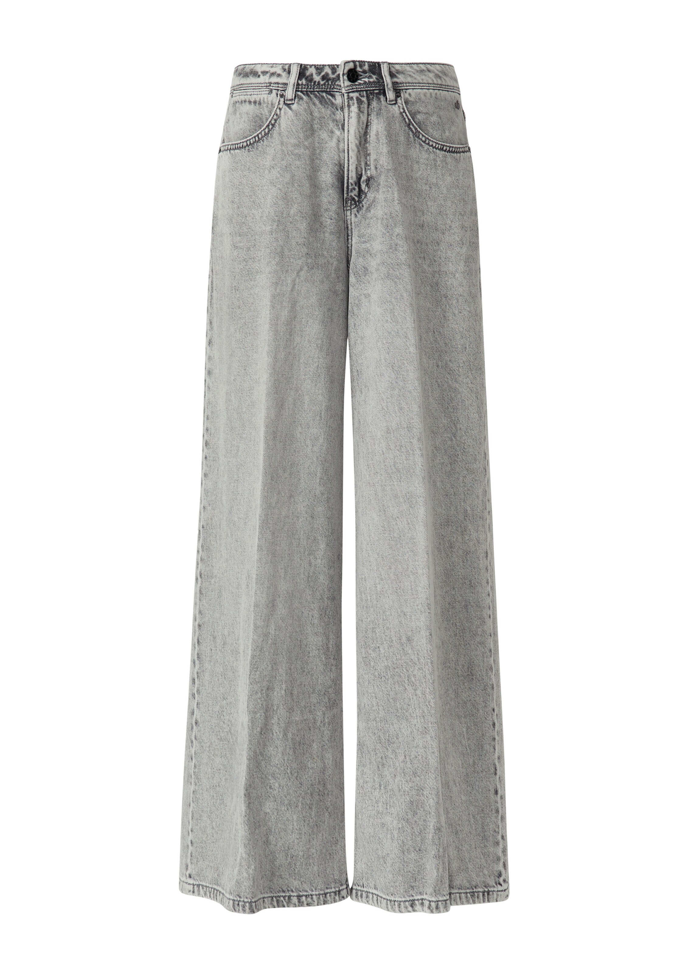 s.Oliver Wide leg Jeans in Grijs: voorkant