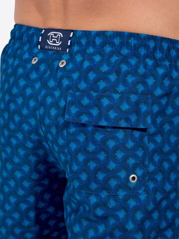 HOM Swimming shorts ' Beach Boxer Trinacria ' in Blue