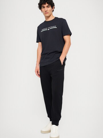 ARMANI EXCHANGE Tapered Trousers in Black