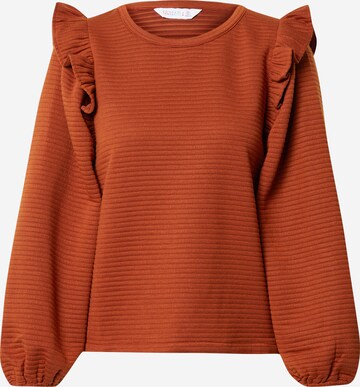 Sweat-shirt Compania Fantastica en marron : devant