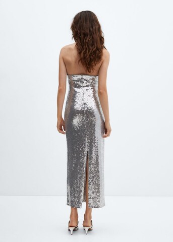 MANGO Evening Dress 'Xtricia' in Silver