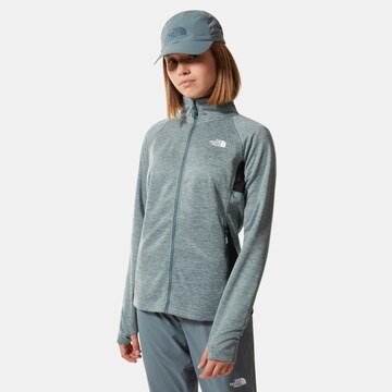 THE NORTH FACE Athletic Zip-Up Hoodie in Blue: front