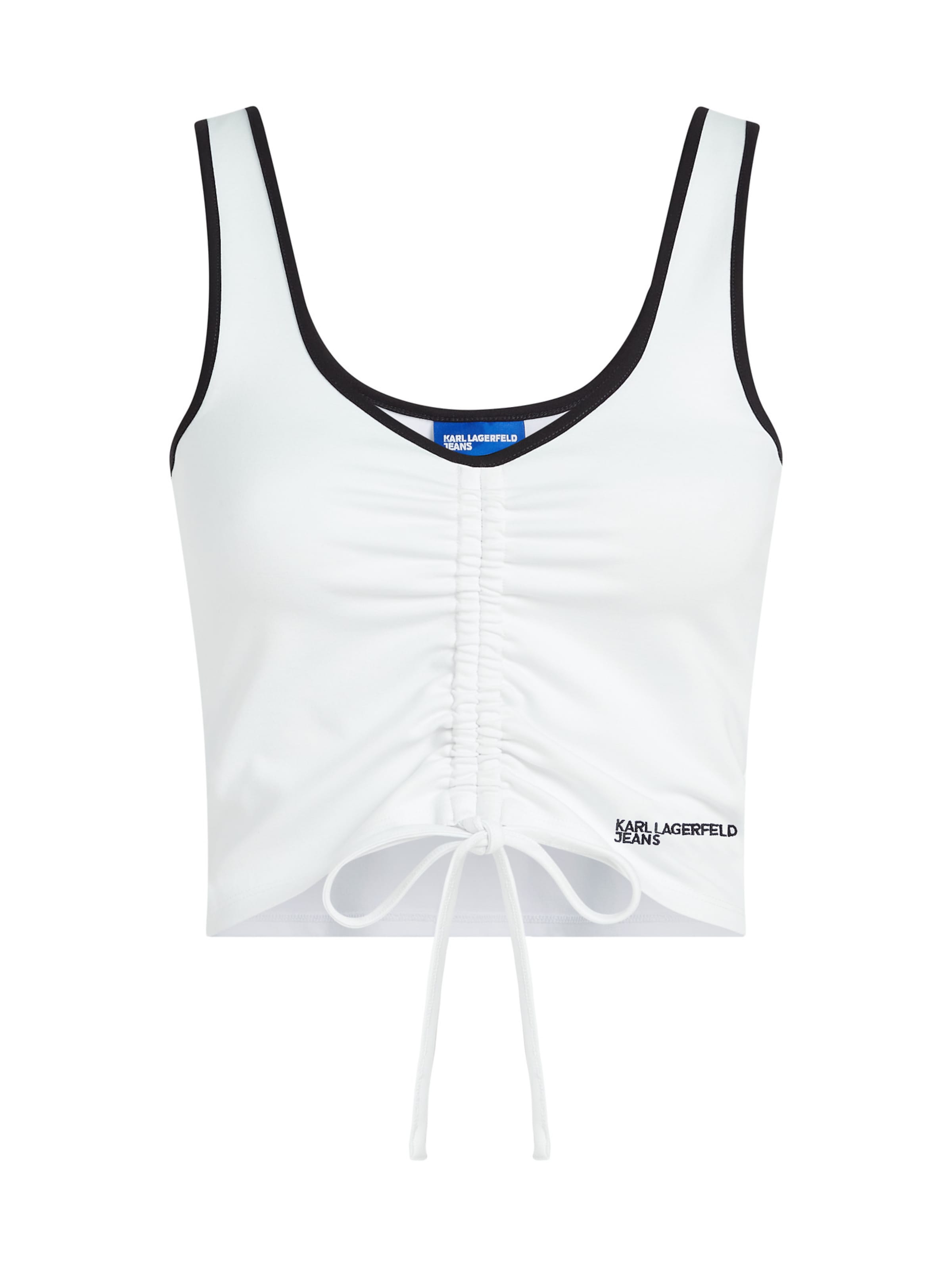 KARL LAGERFELD JEANS Топ в Белый: спереди
