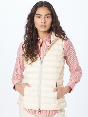 No. 1 Como Vest in Beige: front