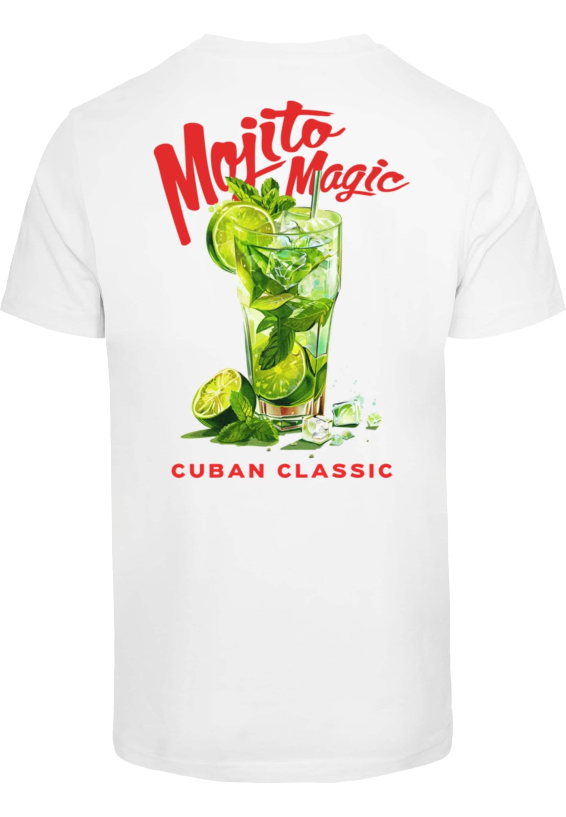 T-Shirt 'Mojito Magic' Mister Tee en blanc