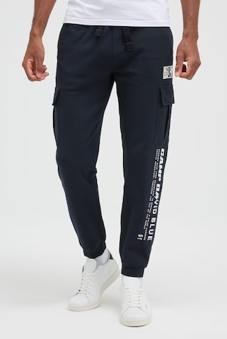 CAMP DAVID Regular Workout Pants in Blue: front