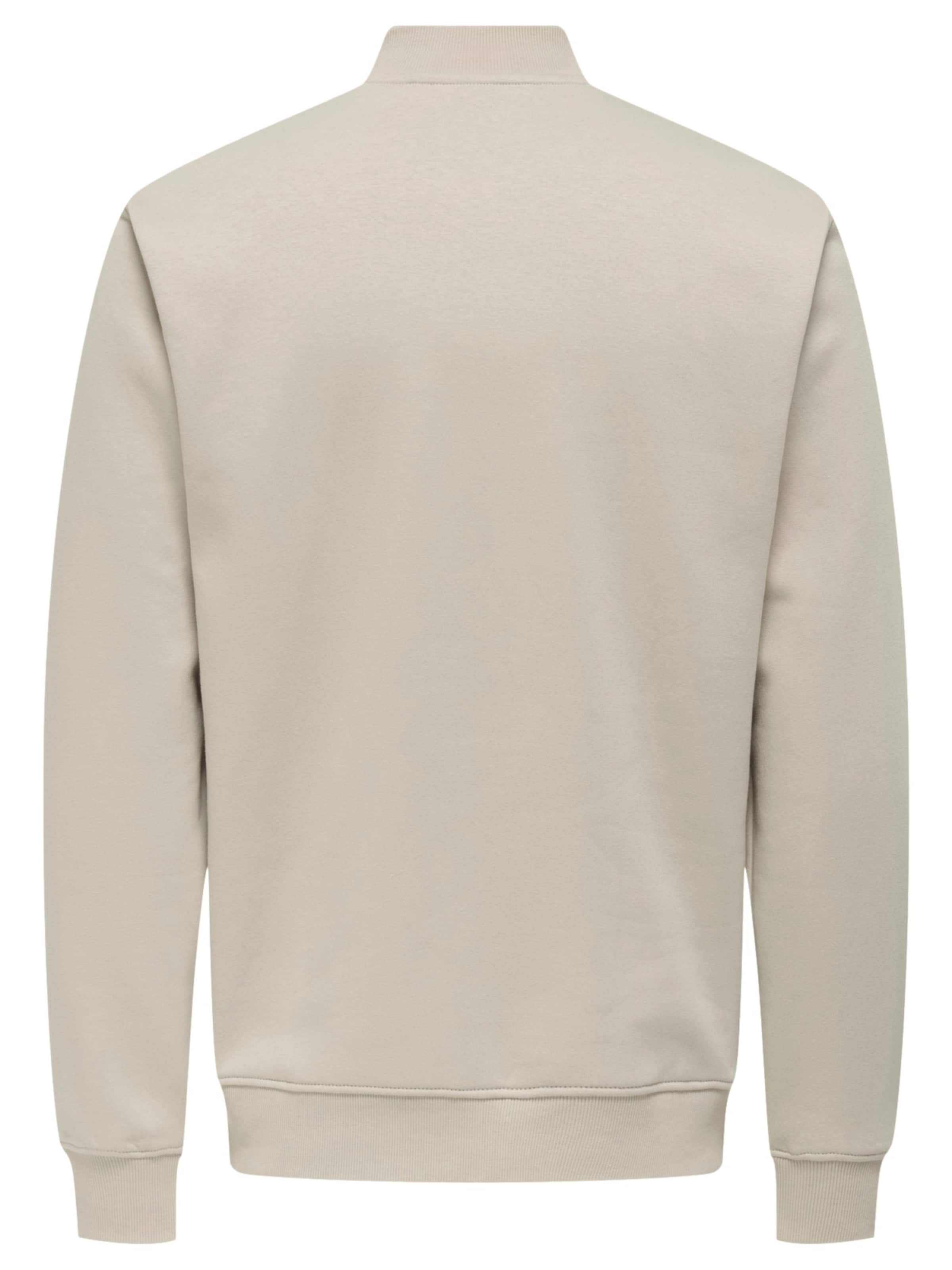 Only & Sons Sweat jacket 'Ceres' in Grey