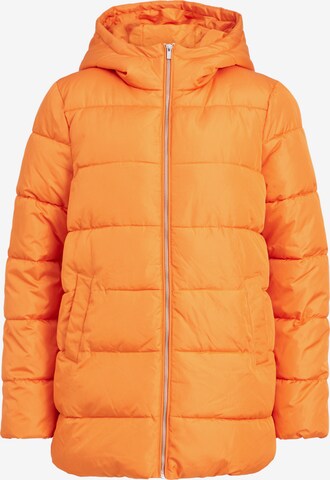 VILA Winter Jacket in Orange: front