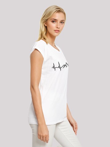 F4NT4STIC Shirt 'Mountain Heartbeat' in White