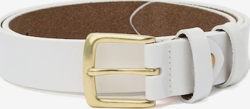 jolar Belt 'GENUINE' in White: front