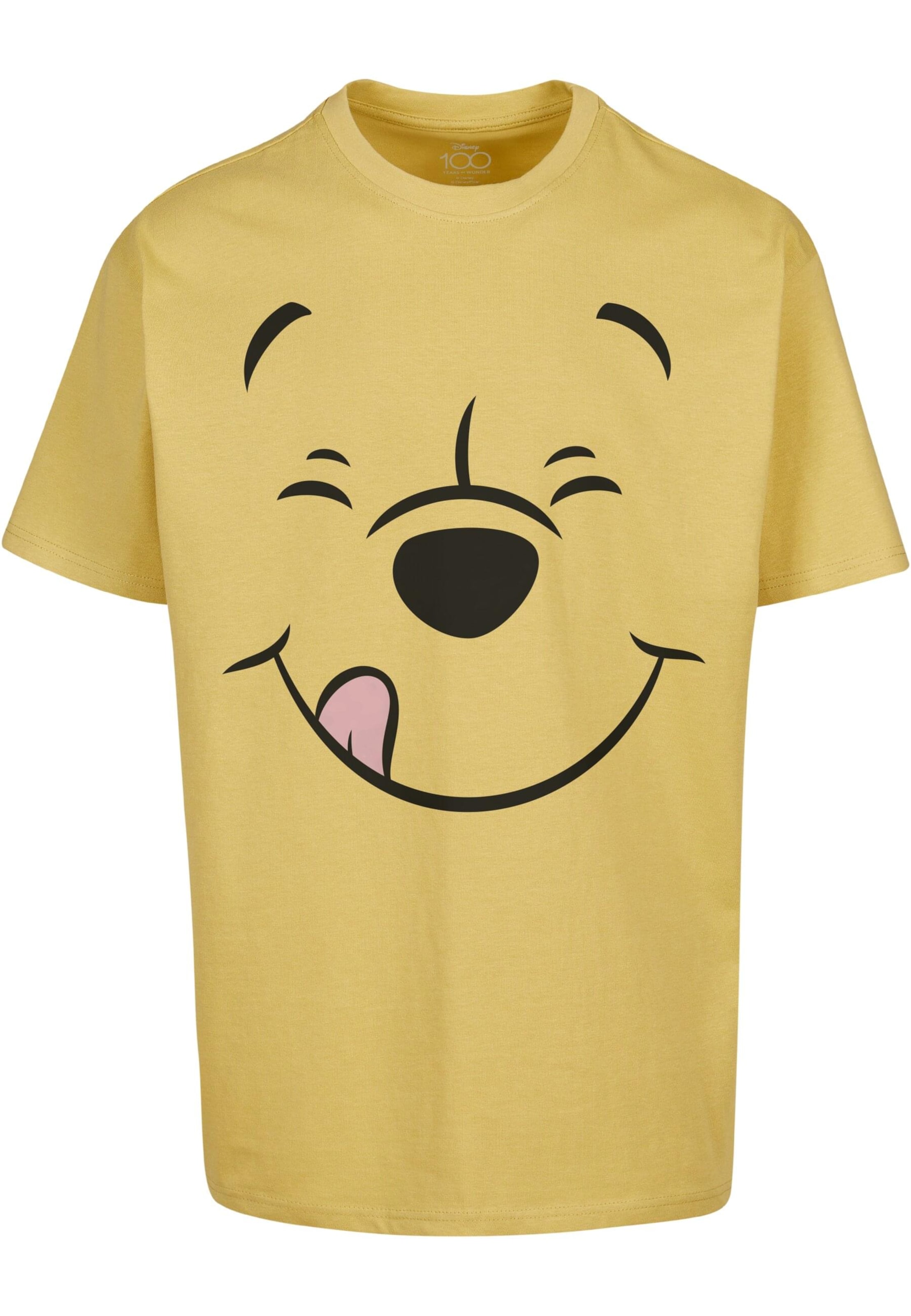 MT Upscale Μπλουζάκι 'Disney 100 Winnie Pooh Face' σε κίτρινο: μπροστά
