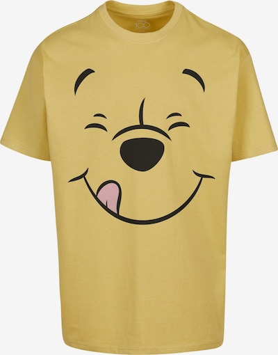 MT Upscale Shirt 'Disney 100 Winnie Pooh Face' in Lemon / Light pink / Black, Item view