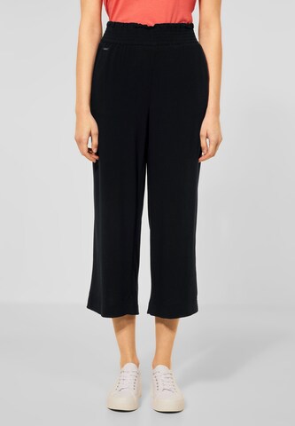 STREET ONE Wide leg Broek in Zwart: voorkant