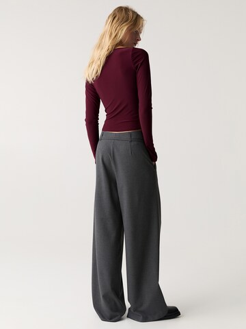 Pull&Bear Koszulka w kolorze czerwony