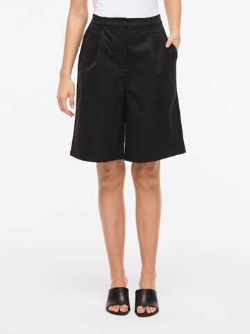 VILA - Pierna ancha Pantalón plisado 'VICarel' en negro: frente