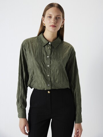 Ipekyol Blouse in Groen: voorkant