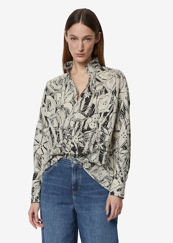 Marc O'Polo Blouse in Wit: voorkant